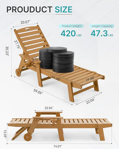 Chaise Lounge Chair Outdoor - Image 2