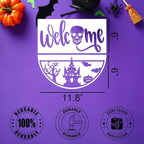 Halloween Stencils 12” Halloween Stencil Skeleton Trick or Treat Boo Templates for Porch Hanger Door Mats Wood Sign Shirts