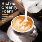 Milk Frother and Steamer, 6 in 1 Milk Steamer and Milk Warmer, 17oz Auto Shut Off Electric Frother with Touch Screen, Hot/Cold Foam Maker for Coffee, Latte, Cappuccino, Hot Chocolate