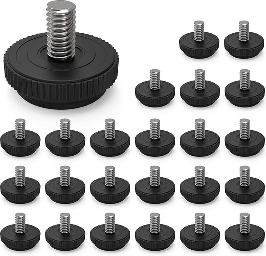 ONEHOME 24 Pack 5/16-18 Stainless Steel Adjustable Threaded Furniture Leg by ONEHOME