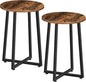HOOBRO Side Tables Set of 2, Round End Accent Tables by HOOBRO