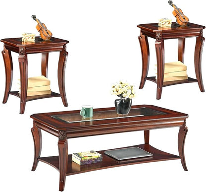 Living Room Tables Set of 3- One Coffee Table and Two End Table by MODERION-YourHomeSoulMate