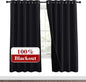 NICETOWN 100% Blackout Window Curtain Panels, Full Light Blocking Drapes by NICETOWN