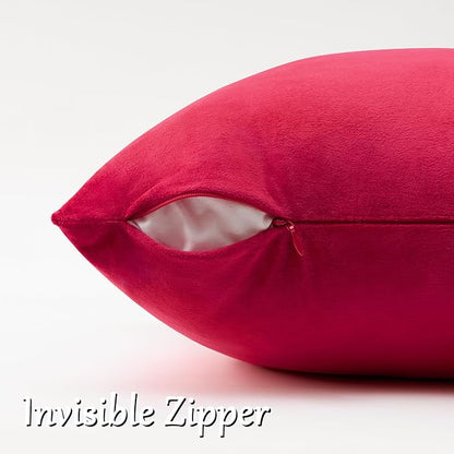 GIGIZAZA Red Pillow Covers 12x20 Decorative Pillows Pack of 2 | Lumbar Throw - Image 4