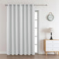 Joydeco White Curtains 90 Inches Long 1 Panel, Thermal Insulated Long Curtains& by JOYDECO