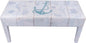 Indoor Coastal Bench Faux Leather Anchor Design by CornerMerchant