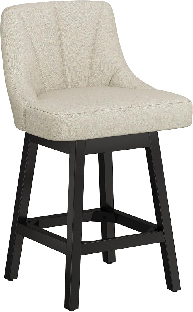 YaFiti Swivel Bar Stool 1 Pcs, 26 Inch Counter Height Bar Stools by YaFiti