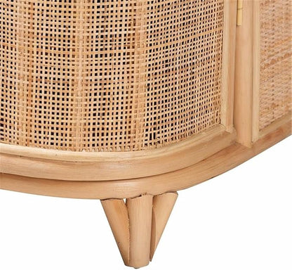 bali & pari Yanka Bohemian Natural Rattan Storage Cabinet - Image 8