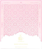 Cake Decorating Stencil for Tall Buttercream Cake, Royal Icing, Ganache, Paint, Airbrush (ALETTE)