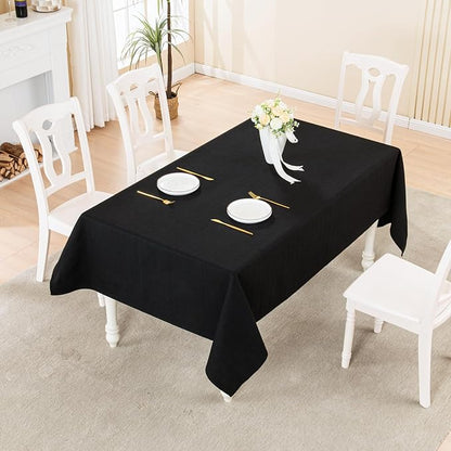 BALCONY & FALCON Rectangle Tablecloth Washable Wrinkle Resistant and Water - Image 5