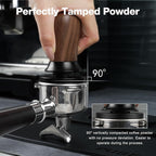 PUSEE 53.3mm Espresso Coffee Tamper - Premium Barista Coffee Tamper, Constant 30lb Calibrated Double Spring Stainless Steel Ground Espresso Tamper,Fits for All 54mm Portafilters,Espresso Accessories