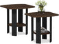 Furinno Simple Design Side Table Set of 2, 2-Tier Modern End Table by Furinno-FitsYourSpaceFitsYourBudget