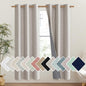 NICETOWN Brich Vintage Open Linen Weave Flax Thermal Curtains, 100% Blackout by NICETOWN