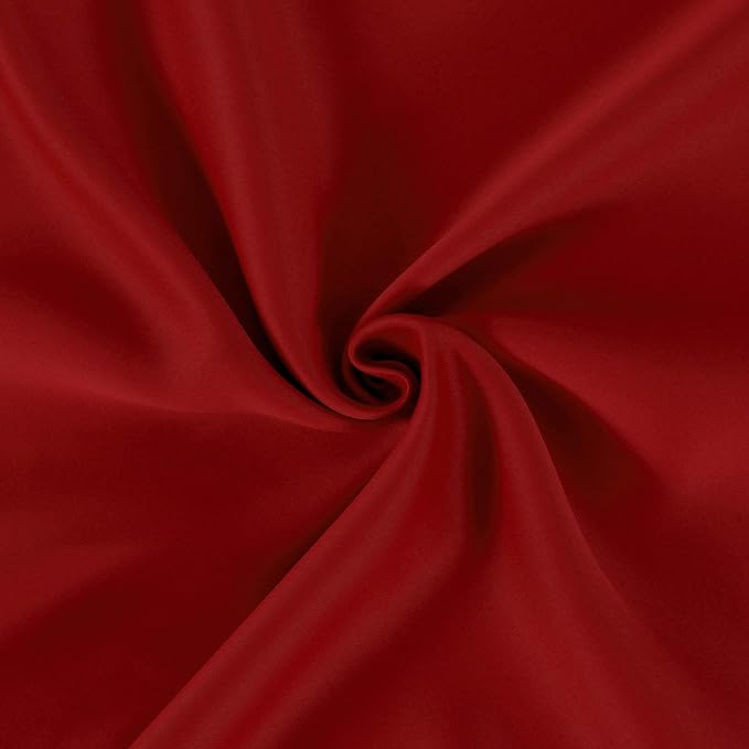 Red Blackout Curtains 34 x 54 Inch Length/Set of 2 Curtain Panels/Thermal - Image 5