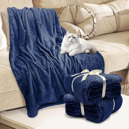 4 Pack Fleece Throw Blankets 50x60 Inches - Image 7