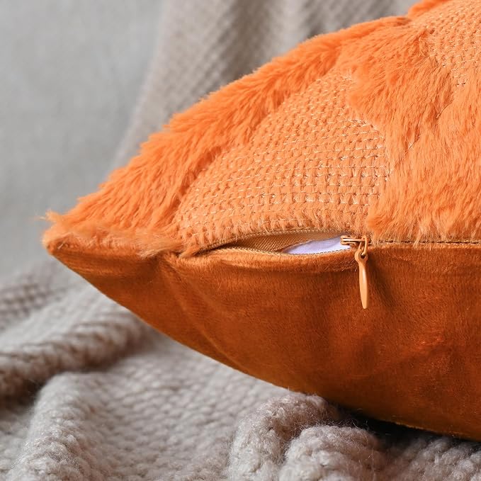 Set of 2 Soft Moroccan Throw Pillow Covers 12x20 Inch Plush Boho Decorative - Image 2