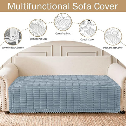 Couch Cover for Dogs, Washable Non Slip Plush Flannel Sofa Protector | Thick - Image 3