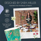 Portmeirion Sara Miller Chelsea 12oz Tea Cup, Emerald Green - Fine China Coffee Mug with Hummingbird Motif - Elegant Tea Party Cup for Afternoon Tea Moments - Great Gift for Her/Mother