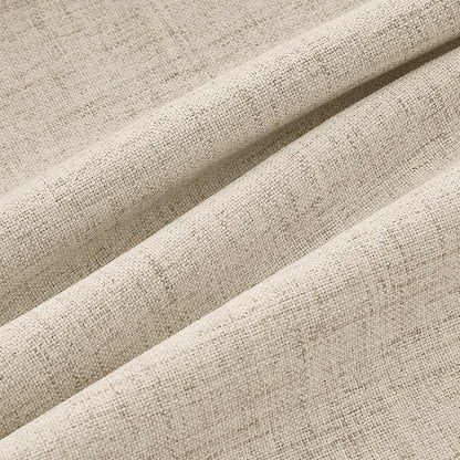 MIULEE 100% Blackout Linen Curtains 42 x 72 Inch Cobblestone 2 Panels | Thermal - Image 9