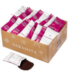 Sarasota Coffee Ground Packets | Gourmet Flavored Medium Roast Bulk Coffee Packs | Jamaican Me Crazy | Low Acid Mold Free Singles Individual Pouches for 12 Cups | 2.5 Ounce Bags, 36 Count