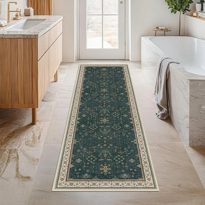 Vintage 2x7 Washable Runner Rug Non Slip - Image 7