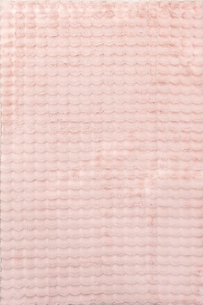 nuLOOM Jeni Blush Checkered Washable Area Rug - Image 3