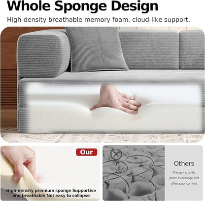 MoonSpeak 78.8''Sleeper Couch Bed - Image 4