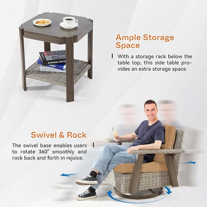 Joyside Patio Chair with Side Table - Image 5