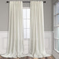 Natural Linen Back Tab Curtains 84 Inch Length by Pitalk