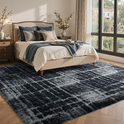 8x10 Ft Extra Large Shag Rugs for Living Room, Tie Dyed Ultra Soft Fluffy Furry - Image 2
