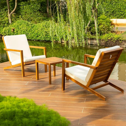 IDZO Natural 3-Piece Patio Bistro Sets - Image 2