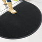 OLANLY Half Circle Front Door Mat 47x30, Waterproof Heavy-Duty Doormat | Black by OLANLY