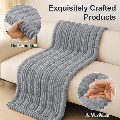 Couch Cover for Dogs, Washable Non Slip Plush Flannel Sofa Protector | Thick - Image 8