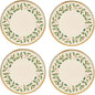 Lenox 897083 Holiday Dinnerware Salad Plates, Set of 4, Red & Green, Christmas, Hosting