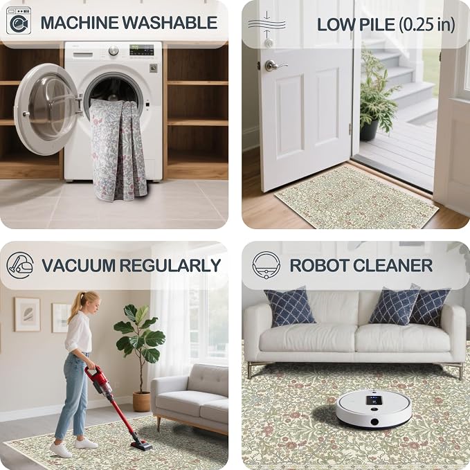 Washable 2'6" x 10' Runners for Hallways, Non Slip Long Floor Runner for Kitchen - Image 6