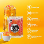 J WAY LOCAL FLAVOR BOBA Authentic Instant Tapioca Boba Pearls Bulk, 60 Servings for Milk Tea,Smoothies and Desserts,Fruity Flavor (Ready in Just 20 Seconds,No Preservatives,Gluten Free)