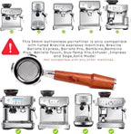54mm Breville Espresso Machine Accessories Tamper Set Must Have Tools Kit/Bottomless Portafilter,54mm Calibrated Espresso Tamper, WDT, Espresso Distribution Tool 4pcs