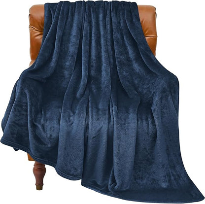 BEDELITE Fleece Blanket Soft Plush Twin Size Blanket Navy 60"x80" | Ultra Soft by BEDELITE