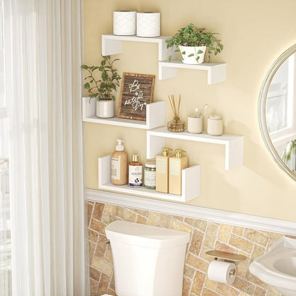 SRIWATANA Floating Shelves for Wall, Wall Shelves for Bathroom, Living Room - Image 7