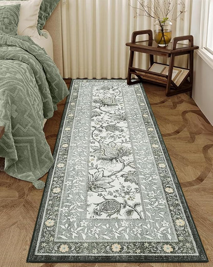 GarveeHome Provence Fog 2x6 Washable Kitchen Runner Rugs Non Slip Vintage Boho - Image 3