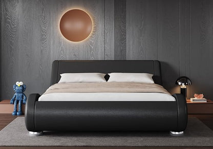 Allewie King Size Upholstered Platform Bed Frame - Image 3