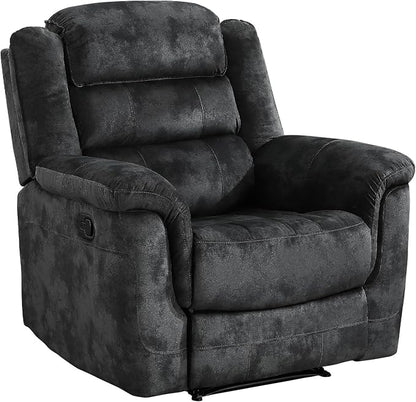 EBELLO Manual Recliner Chair, Soft Fabric Recliner Sofa - Image 8