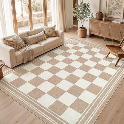 cotiled Boho 10x14 Area Rug for Living Room: Large Moroccan Washable Rug | by COTILED