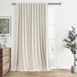 Extra Wide 100% Blackout Linen Curtains by Guken