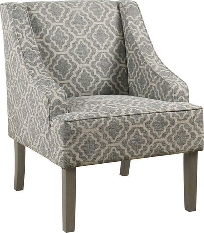 Homepop Home Decor | Upholstered Classic Swoop Arm Accent Chair | Accent Chairs by HomePop