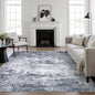 Area Rug Living Room: 8x8 Modern Washable Indoor Soft Carpet Grey | by FXRHLP