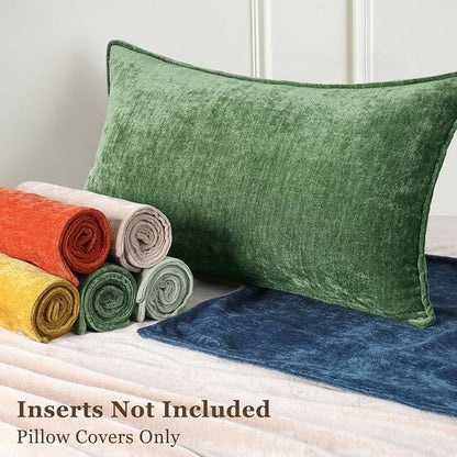 decorUhome Summer Couch Euro Sham Throw Pillow Covers 24x24 Set of 2, - Image 7