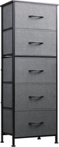 WLIVE Fabric Dresser, 5-Drawer Tall Dressers by WLIVE