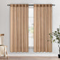 MIULEE Brown Linen Curtains 52x72 Inch by MIULEE