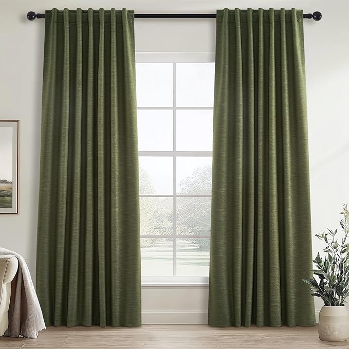 Topfinel Long Curtains for Living Room Custom 105 Inch, Sun Blocking Elegant by Topfinel